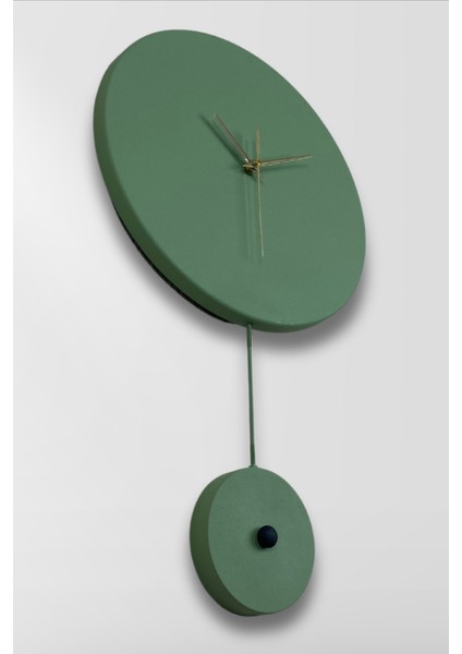 Elis Model Modern Dekoratif Metal Sıvama Akar Sessiz Mekanizmalı Duvar Saati (30*30 cm ) (Sarkaç Şeklinde Süs Ayarlanabilir) fırsatları
