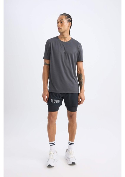 DeFactoFit Slim Fit Dar Kesim Sporcu Dokuma Şort Z2147AZ25SP