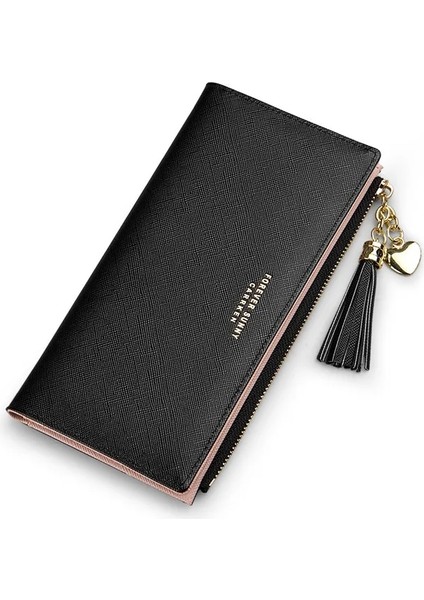 Blue2 Stili 2020 Püskül Cüzdan Kadın Uzun Sevimli Cüzdan Deri Püskül Kadın Cüzdan Fermuar Portefeuille Kadın Çanta Debriyaj Cartera Mujer (Yurt Dışından)
