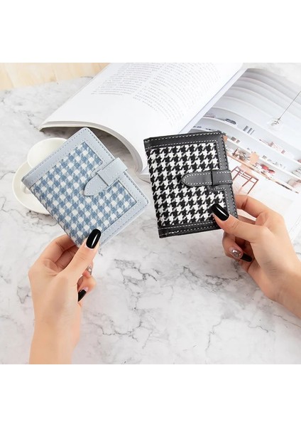 Bk Tarzı Küçük Cüzdan Kadın Kısa Basit Balıksırtı Toka Cüzdan Retro Moda Katlanabilir Bozuk Para Cüzdanı Kadın Kart Çantaları Кошелек Женский (Yurt Dışından) indirimleri