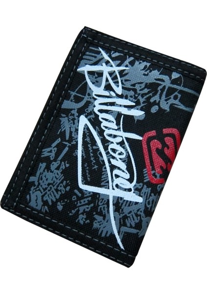 No.5 Tarzı Yaratıcı Yazma Grafiti Tuval Öğrenci Cüzdanı Fermuar Kısa Tasarım Sihirli Çok Fonksiyonlu 3 Katlı Erkek Çanta 12*8.5cm 106 (Yurt Dışından)