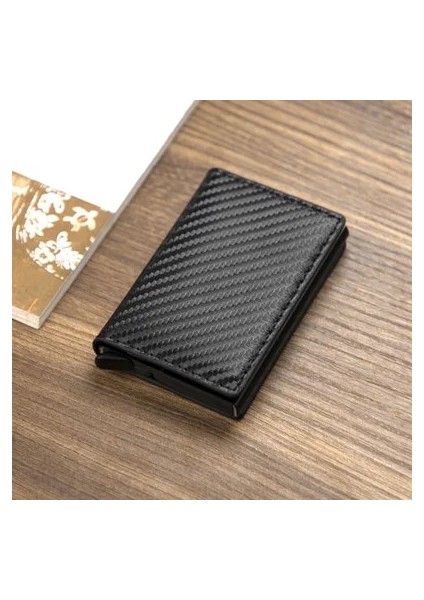Karbon Fiber 01 Stili Erkekler Akıllı Cüzdanlar Rfid Anti-Manyetik Kart Sahipleri Pu Deri Çanta Kadın Çantalar Mini Cüzdan Kredi Kartı Tutacağı Akıllı Cüzdan (Yurt Dışından)