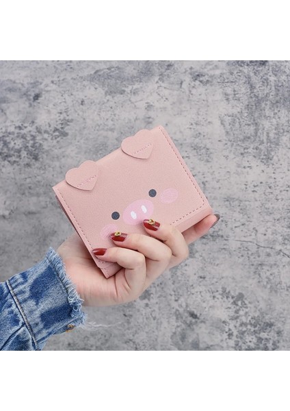 Açık Yeşil Stil Kısa Cüzdan Öğrenci Sevimli Cartoom Çantalar Kadın Moda Desen Kadın Mini Düz Renk Üç Katlı Öğrenci Cüzdanı Kart Sahibinin (Yurt Dışından) indirimleri