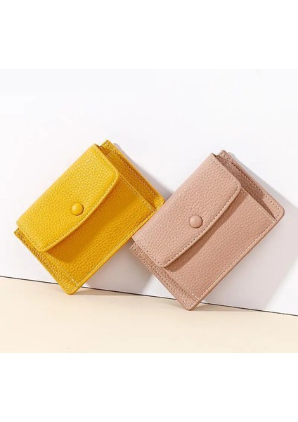 Mavi Stil Küçük Pu Deri Kadın Cüzdanı Mini Kadın Bozuk Para Cüzdanı Tasarımcı Kız Cüzdanı Katı Rahat Bayan Para Cüzdanı Cep Değişim Çantası (Yurt Dışından) fiyatları