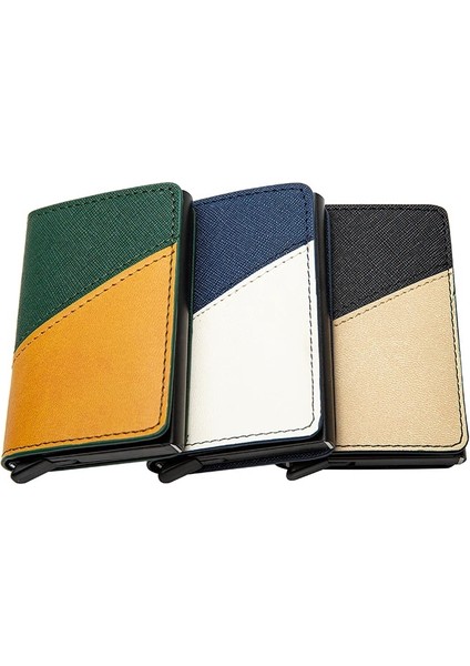 Mavi X12B Stili 2021 Rfid Cüzdan Alüminyum Metal Kredi Akıllı Cüzdan Kartvizitlik Iş Mini Kart Cüzdan Erkek Kadın (Yurt Dışından) fırsatları