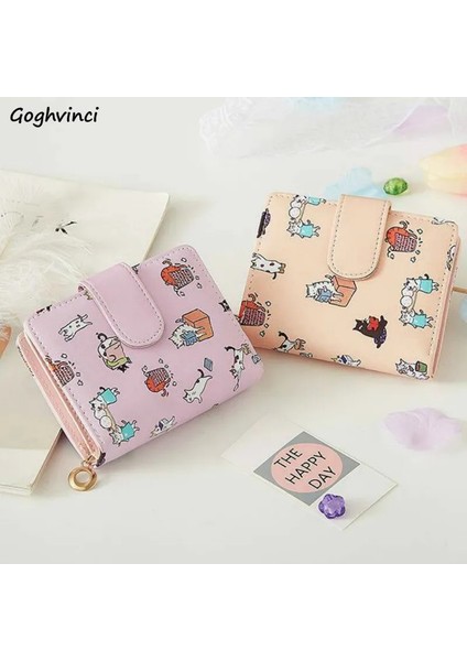 Domuz Pembe Tarzı Cüzdan Kadın Karikatür Baskılı Para Çantaları Bayan Tatlı Pembe Kawaii Mini Çanta Bozuk Para Cüzdanı Kartlık Moda Kız Katlanabilir Yeni (Yurt Dışından) fiyatları