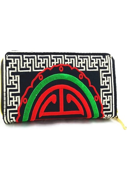 Beyaz Stil Etgh Kapasiteli Fermuar Tavuskuşu Nakış Kadın Uzun Cüzdan Retro Rahat Kanvas Bozuk Para Cüzdanı Debriyaj Telefon Çantaları (Yurt Dışından)