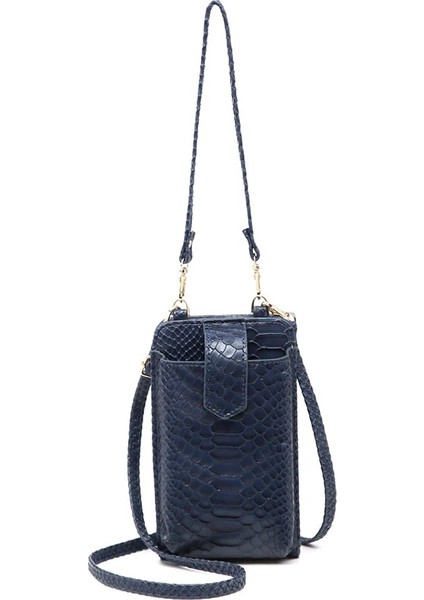 S-Mavi Tarzı 2021 New Ins Sıcak Telefon Crossbody Çanta Python Desen 2 Deri Kayış Çanta El Çantaları Tasarımcı Telefon Çanta Çok Işlevli Cüzdan (Yurt Dışından)