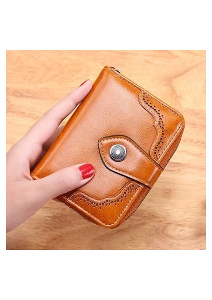 Sarı Stil Yeni Deri Kadın Cüzdan Küçük Ldies Çantalar Kısa Bozuk Para Cüzdanı Kızlar Için Kadın Küçük Portomonee Lady Perse Kart Sahibinin (Yurt Dışından)