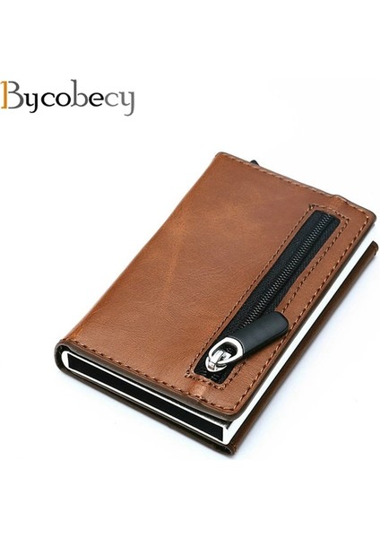 Çılgın Mavi X-52 Stili Bycobecy Rfid Akıllı Cüzdan Kredi Kartı Tutucu Metal Ince Ince Erkek Cüzdan Pass Gizli Pop Up Minimalist Cüzdan Küçük Bozuk Para Cüzdanı (Yurt Dışından) fiyatları