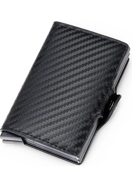 Karbon Fiber Tarzı Dıenqı En Li Cüzdan Erkek Para Çantası Mini Çanta Erkek Alüminyum Rfid Kart Sahibinin Cüzdanı Küçük Akıllı Cüzdan Ince Vale Cüzdan (Yurt Dışından) fırsatları