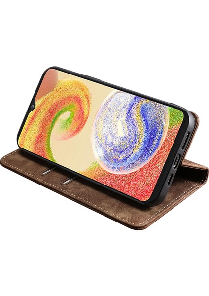 Samsung Galaxy M14 5g Dokulu Telefon Kapağı, Stand Rfıd Engelleme Cüzdanı Manyetik Deri Flip Case (Yurt Dışından) fırsatları