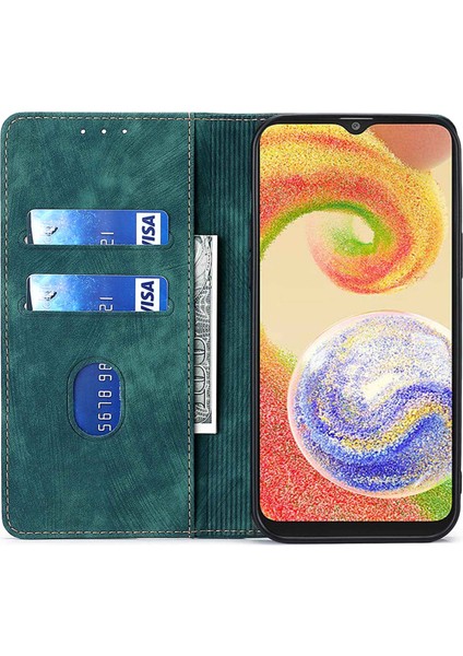 Samsung Galaxy M14 5g Dokulu Telefon Kapağı, Stand Rfıd Engelleme Cüzdanı Manyetik Deri Flip Case (Yurt Dışından) modelleri