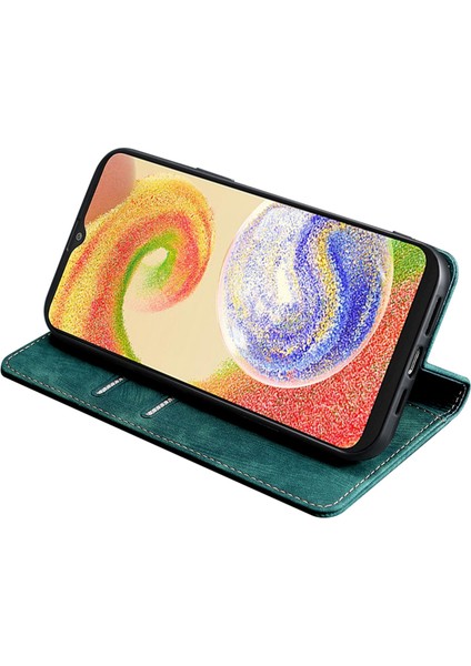 Samsung Galaxy M14 5g Dokulu Telefon Kapağı, Stand Rfıd Engelleme Cüzdanı Manyetik Deri Flip Case (Yurt Dışından) fırsatları