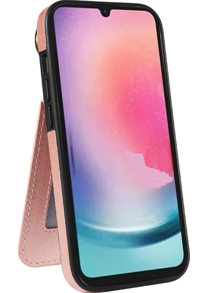 Samsung Galaxy A25 5g Kart Sahibi Litchi Doku Telefon Kapağı (Yurt Dışından)