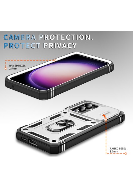 Samsung Galaxy S23 Fe Kılıf Sürgülü Kamera Kapağı Pc+Tpu Telefon Kabuğu (Yurt Dışından) fiyatları