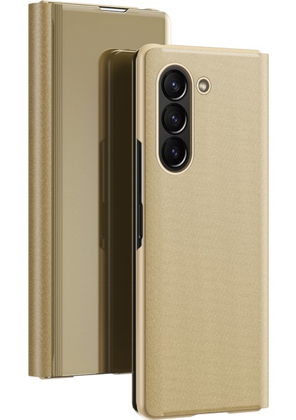Samsung Galaxy Z Fold6 5g Görünüm Penceresi Pu Deri + Pc Galvanik Telefon Kapağı (Yurt Dışından) indirimleri