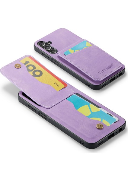 Samsung Galaxy A13 5g Kart Yuvaları Pu+Tpu Arka Kapak (Yurt Dışından)