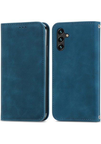 Samsung Galaxy A13 5g / A04S 4g Cilt Dokunuşlu Manyetik Telefon Standı Kapağı (Yurt Dışından)