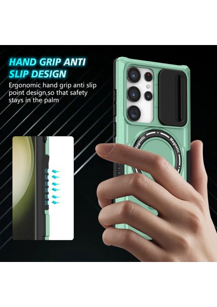 Samsung Galaxy S23 Ultra Slayt Lens Pencere Kickstand Telefon Kapağı (Yurt Dışından) fiyatları