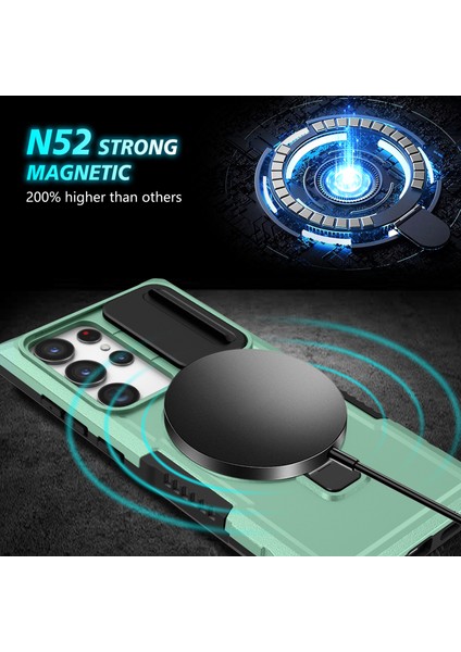 Samsung Galaxy S23 Ultra Slayt Lens Pencere Kickstand Telefon Kapağı (Yurt Dışından) fırsatları