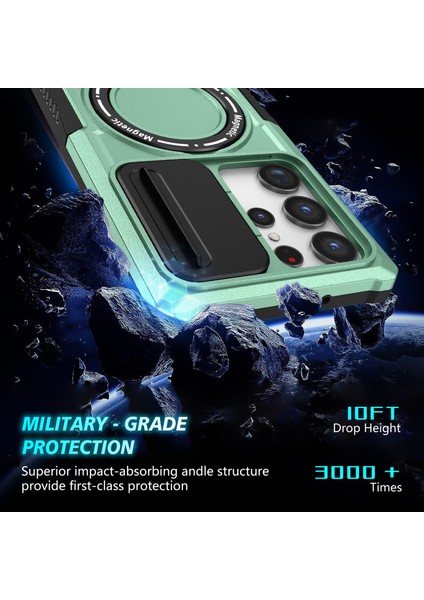 Samsung Galaxy S23 Ultra Slayt Lens Pencere Kickstand Telefon Kapağı (Yurt Dışından) indirimleri