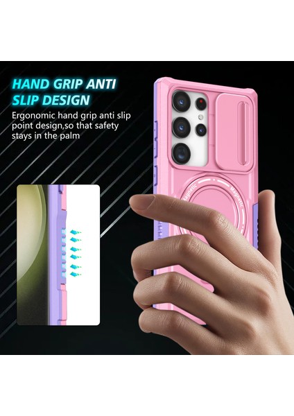 Samsung Galaxy S23 Ultra Slayt Lens Pencere Kickstand Telefon Kapağı (Yurt Dışından) fiyatları