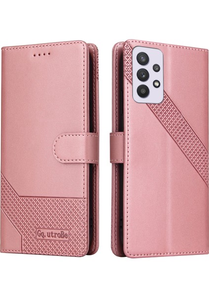 Samsung Galaxy A33 5g Ekleme Pu Deri Cüzdan Stand Kılıfı Tam Koruma Iç Tpu Telefon Kapağı (Yurt Dışından)