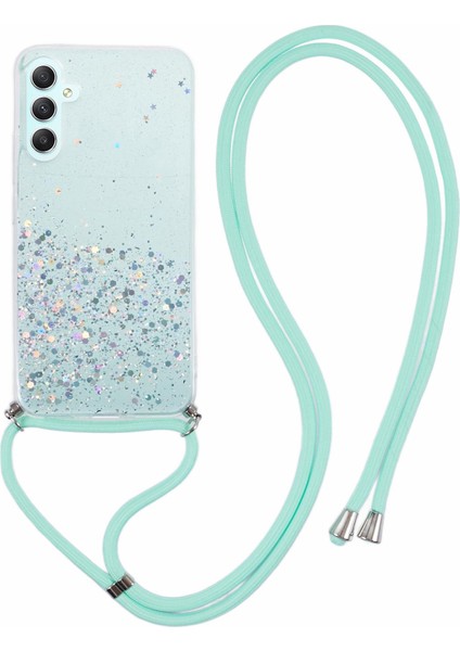 Samsung Galaxy A14 Epoksi Parlak Telefon Kapağı Lanyard ile (Yurt Dışından)