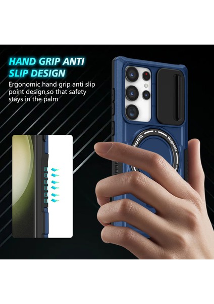 Samsung Galaxy S23 Ultra Slayt Lens Pencere Kickstand Telefon Kapağı (Yurt Dışından) fiyatları