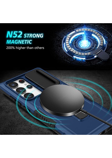 Samsung Galaxy S23 Ultra Slayt Lens Pencere Kickstand Telefon Kapağı (Yurt Dışından) fırsatları