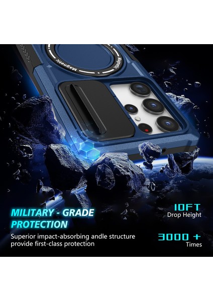 Samsung Galaxy S23 Ultra Slayt Lens Pencere Kickstand Telefon Kapağı (Yurt Dışından) indirimleri