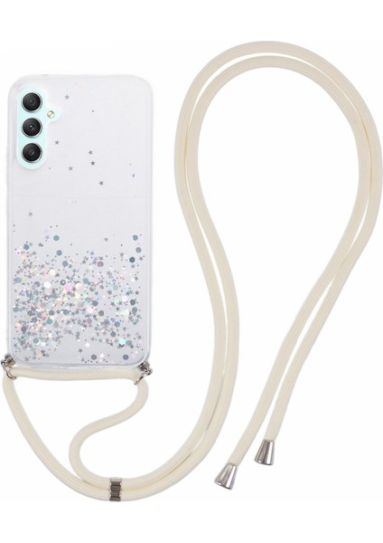 Samsung Galaxy A14 Epoksi Parlak Telefon Kapağı Lanyard ile (Yurt Dışından)