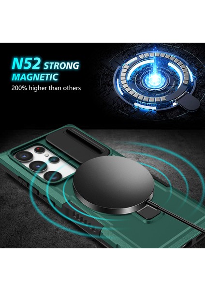 Samsung Galaxy S23 Ultra Slayt Lens Pencere Kickstand Telefon Kapağı (Yurt Dışından) fırsatları