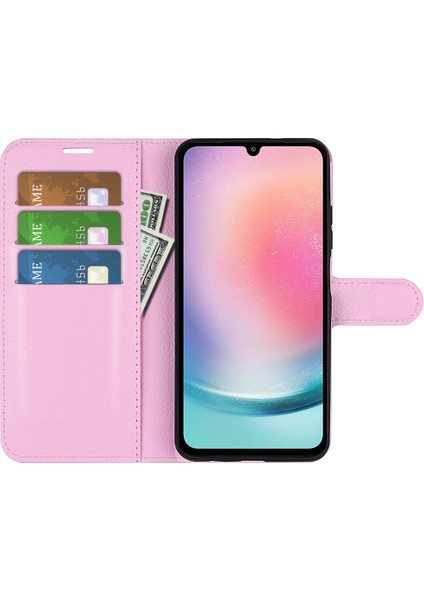 Samsung Galaxy A25 5g Ince-Fit Cüzdan Telefon Kabuğu Litchi Doku Deri Stand Kapağı (Yurt Dışından) fiyatları