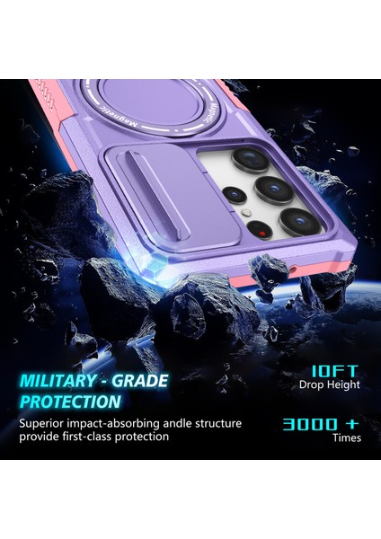 Samsung Galaxy S23 Ultra Slayt Lens Pencere Kickstand Telefon Kapağı (Yurt Dışından) indirimleri