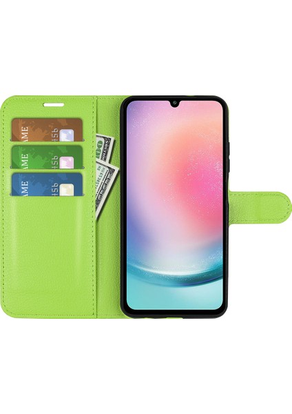 Samsung Galaxy A25 5g Ince-Fit Cüzdan Telefon Kabuğu Litchi Doku Deri Stand Kapağı (Yurt Dışından) fiyatları