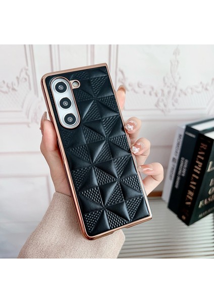 Samsung Galaxy Z Fold6 5g Pu Deri + Pc Galvanik Telefon Kapağı (Yurt Dışından) fırsatları