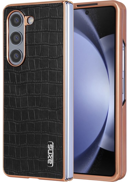 Samsung Galaxy Z Fold6 5g Timsah Dokulu Pu Deri+Pc Telefon Kılıfı (Yurt Dışından)