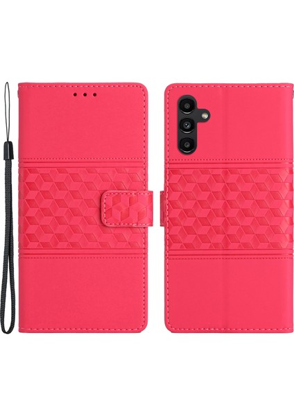 Samsung Galaxy A15 5g Baskılı Eşkenar Dörtgen Cüzdan Standı Kapağı (Yurt Dışından)