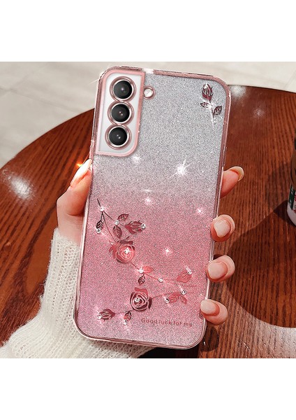 Samsung Galaxy S22+ 5g Çiçek Glitter Telefon Kapağı Kayışla (Yurt Dışından) fiyatları