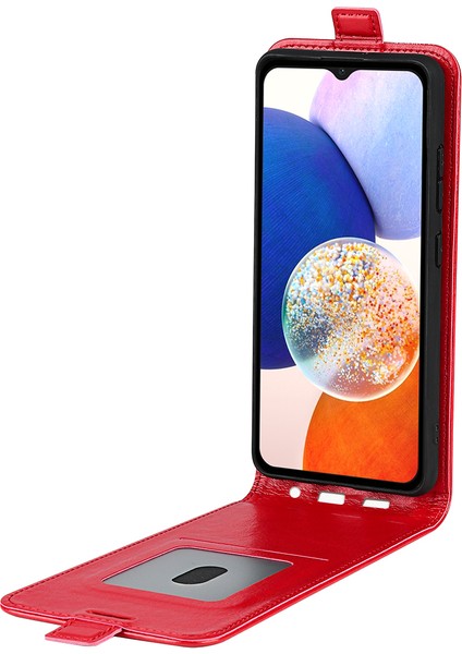 Samsung Galaxy M14 5g Dikey Flip Deri Telefon Kılıf Kart Tutucu Koruyucu Kapak (Yurt Dışından) fiyatları