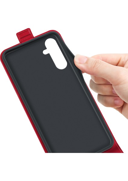 Samsung Galaxy M14 5g Dikey Flip Deri Telefon Kılıf Kart Tutucu Koruyucu Kapak (Yurt Dışından) modelleri