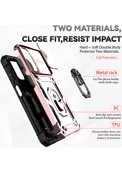 Samsung Galaxy S23 Fe Kılıf Slayt Kamera Koruma Kickstand Telefon Kapağı (Yurt Dışından) fiyatları