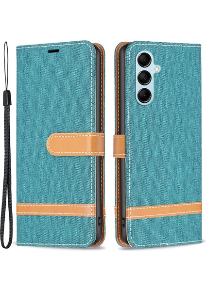 Samsung Galaxy M14 5g Pu Deri Telefon Kapak Kot Cezası Stand Cüzdanı ile Telefon Kılıfı (Yurt Dışından)