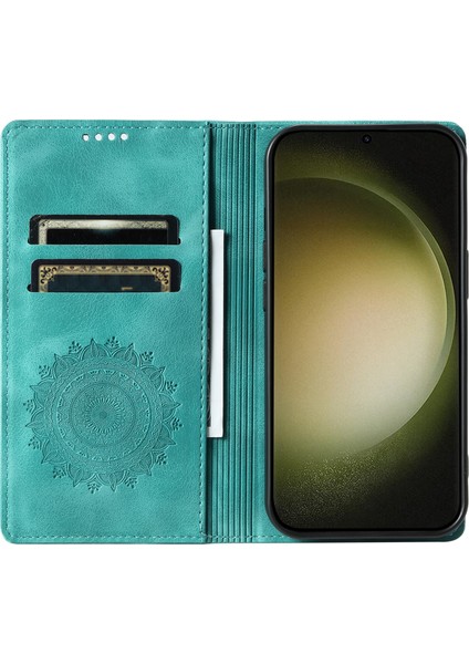 Samsung Galaxy S23 Deri Basılı Mandala Çiçek Telefon Koruyucu (Yurt Dışından) fiyatları