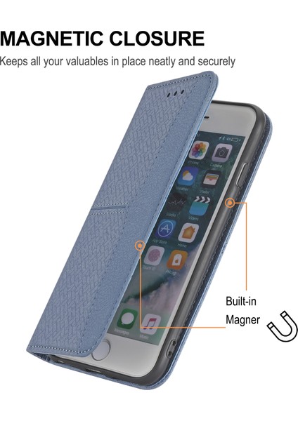Samsung Galaxy A15 4g/galaxy A15 5g Manyetik Telefon Kılıfı Dokuma Doku Folio Stand Kapağı (Yurt Dışından)