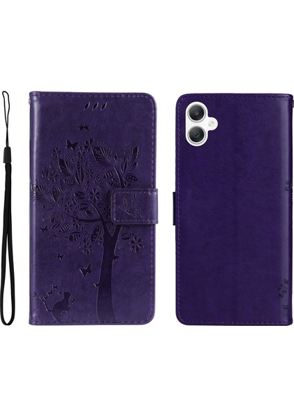 Samsung Galaxy A06 Flip Deri Telefon Kılıfı (Yurt Dışından)