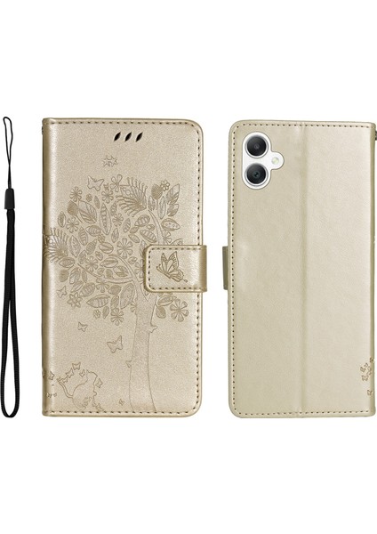 Samsung Galaxy A06 Flip Deri Telefon Kılıfı (Yurt Dışından)