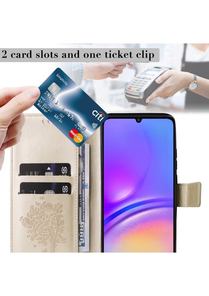 Samsung Galaxy A06 Flip Deri Telefon Kılıfı (Yurt Dışından)